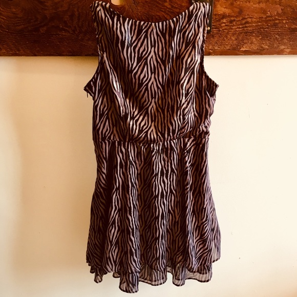 Shimmery High-Waisted Double Ruffle Dress - Picture 7 of 7